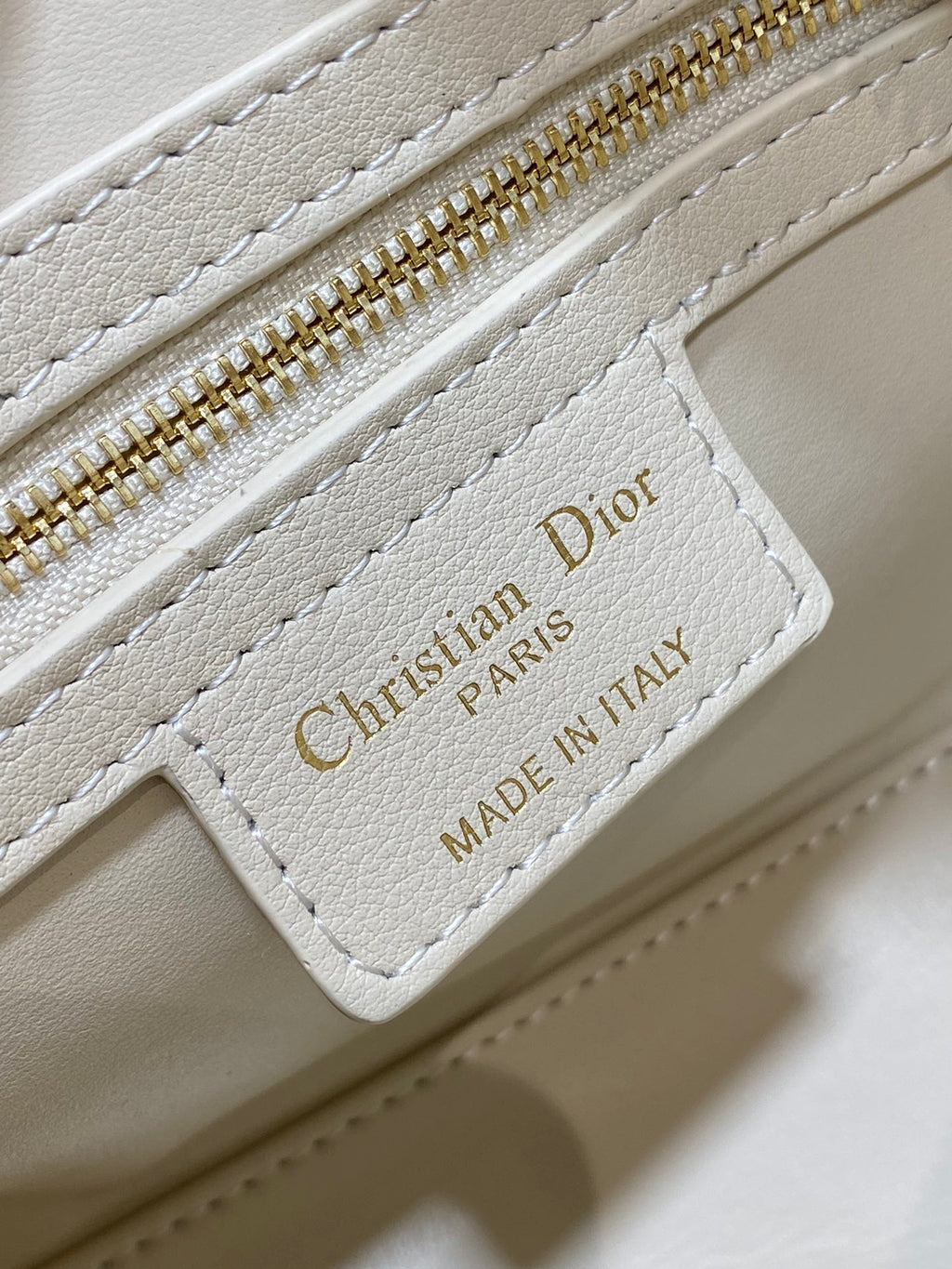 Dior Groove 20 Mini Boston Bag — Latte White Cannage Lambskin