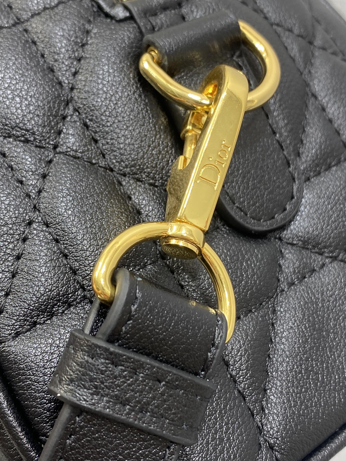 Dior Groove 20 Mini Boston Bag — Black Cannage Lambskin
