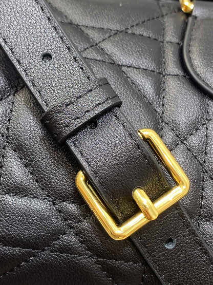 Dior Groove 20 Mini Boston Bag — Black Cannage Lambskin