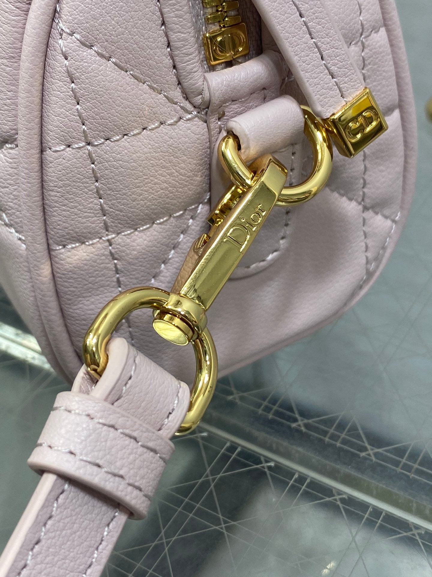 Dior Groove 16 Mini Boston Bag — Powder Pink Cannage Lambskin