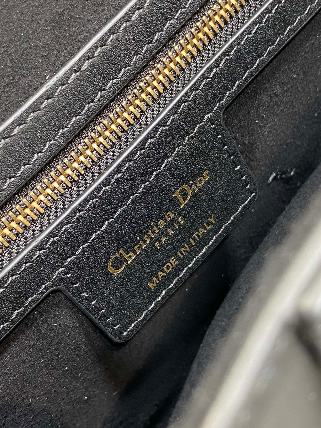 Dior Saddle Bag — Black Smooth Calfskin with Gold Hardware