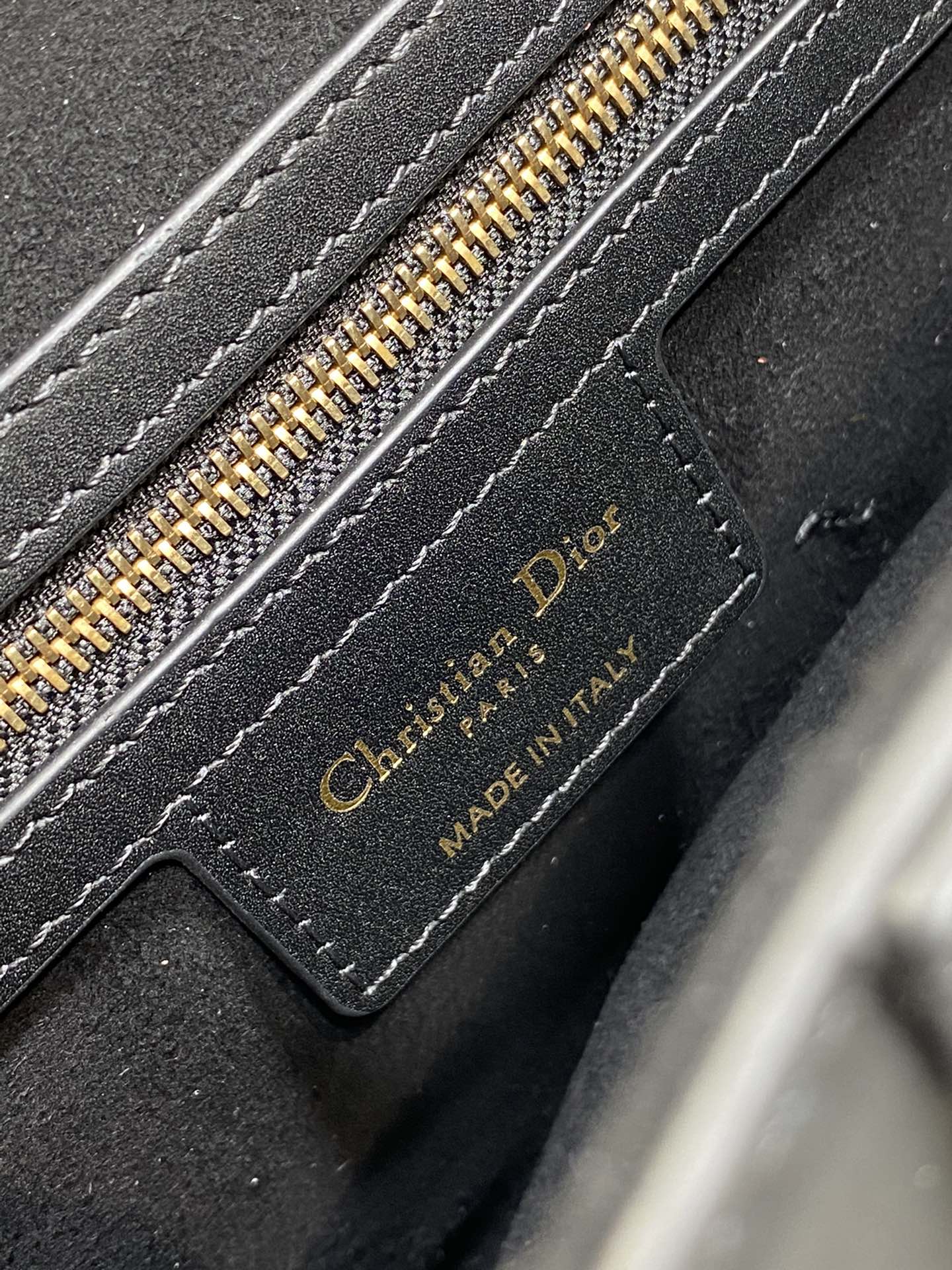 Dior Saddle Bag — Black Smooth Calfskin with Gold Hardware