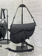 Dior Saddle Bag — Black Matte Calfskin with Black Hardware