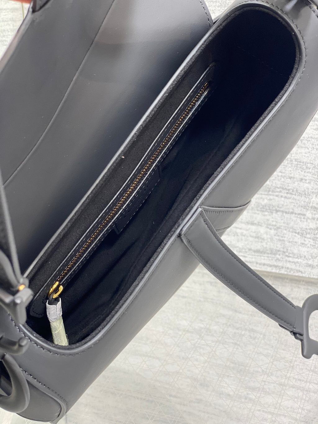 Dior Saddle Bag — Black Matte Calfskin with Black Hardware