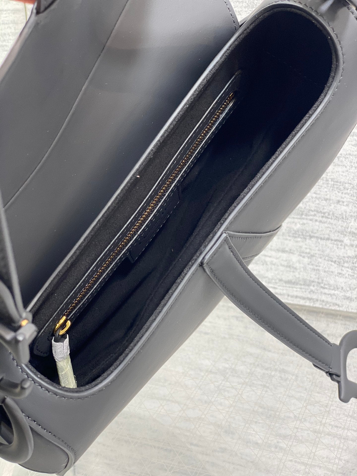 Dior Saddle Bag — Black Matte Calfskin with Black Hardware