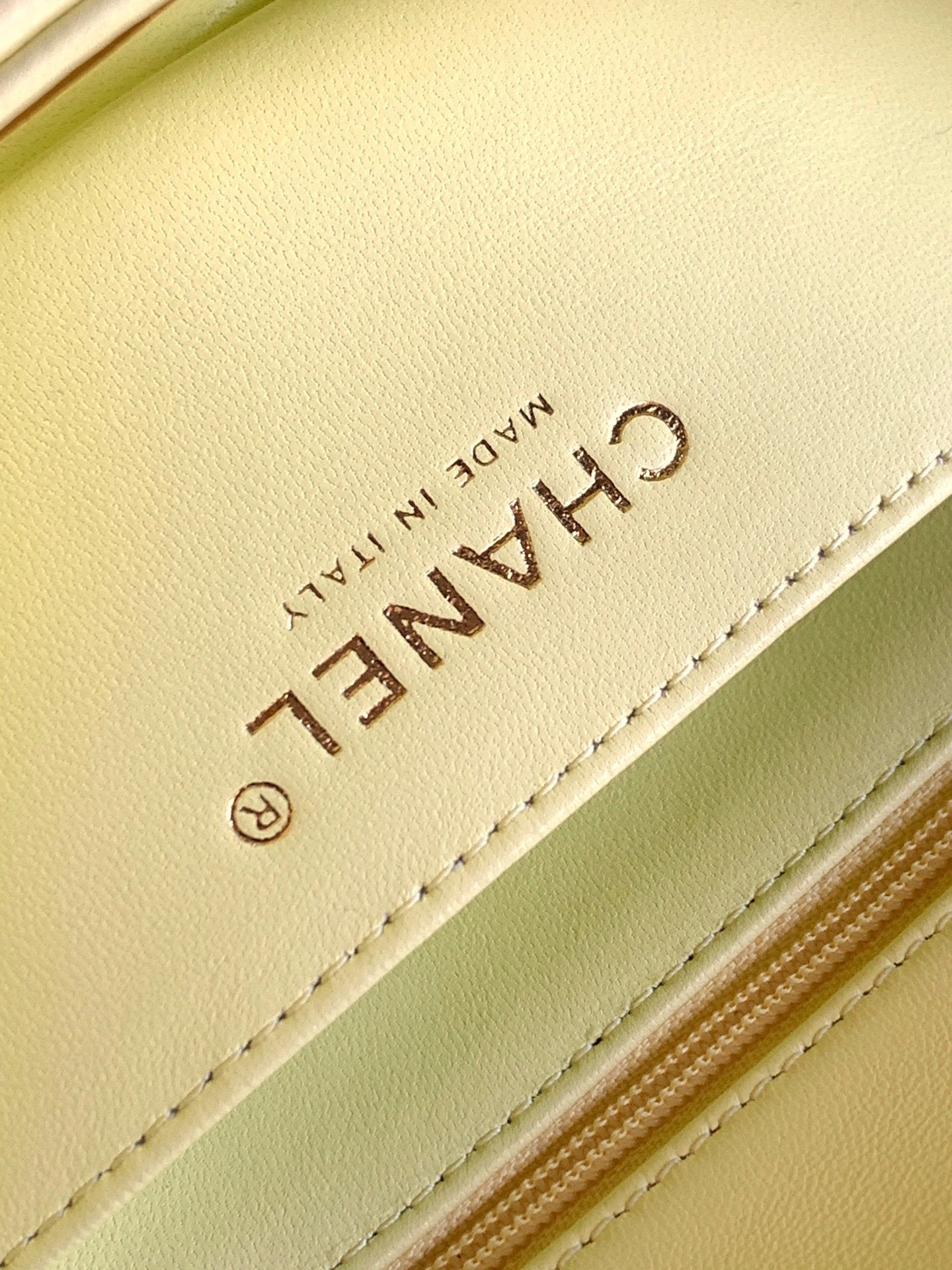 Chanel 25K Coco Handle Mini CF — Butter Yellow Lambskin with Crystal Bow & Gold Hardware