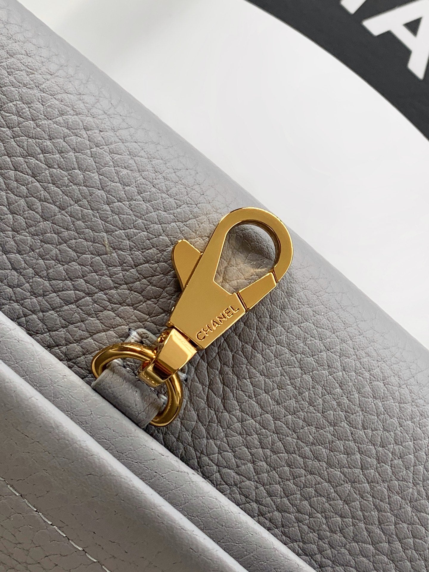Chanel 26S Baguette Bag Light Grey
