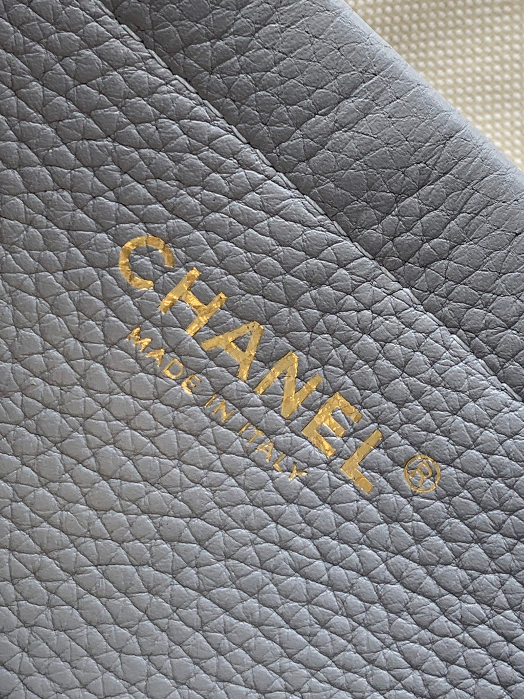 Chanel 26S Baguette Bag Light Grey