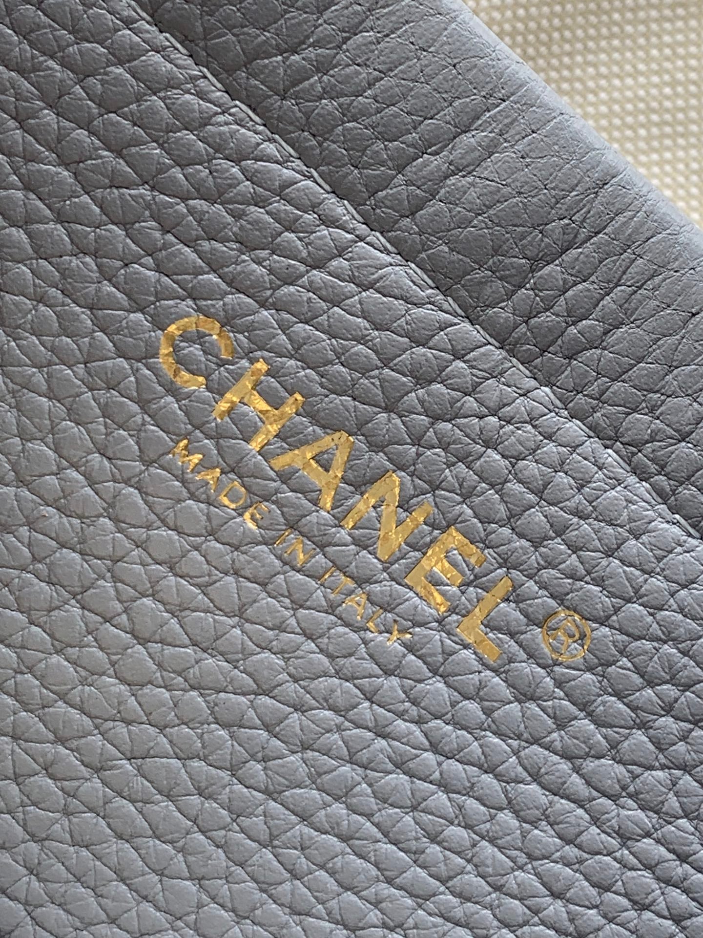 Chanel 26S Baguette Bag Light Grey
