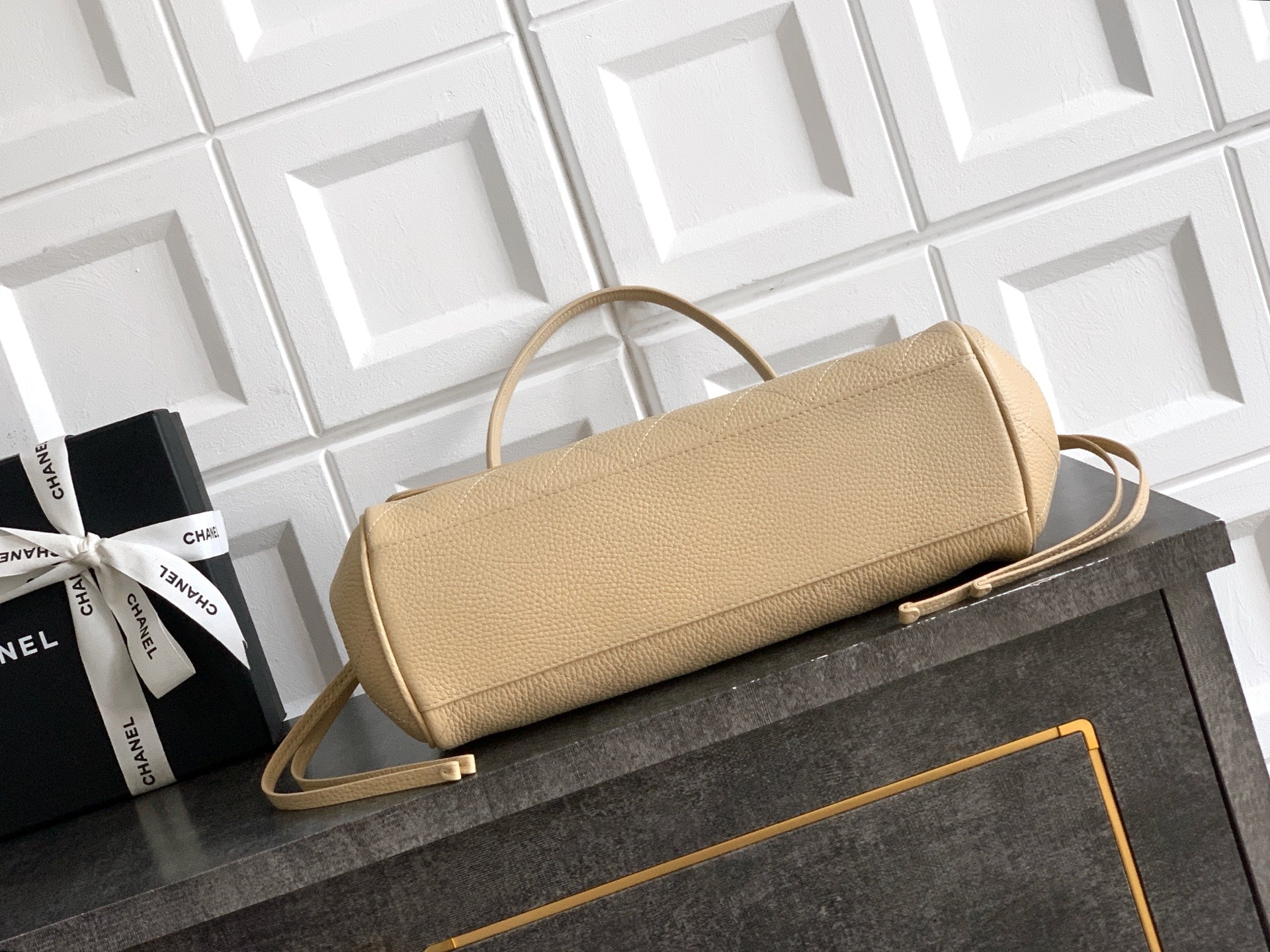 Chanel 26S Baguette Bag Cream Beige