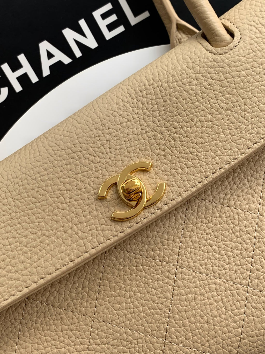Chanel 26S Baguette Bag Cream Beige