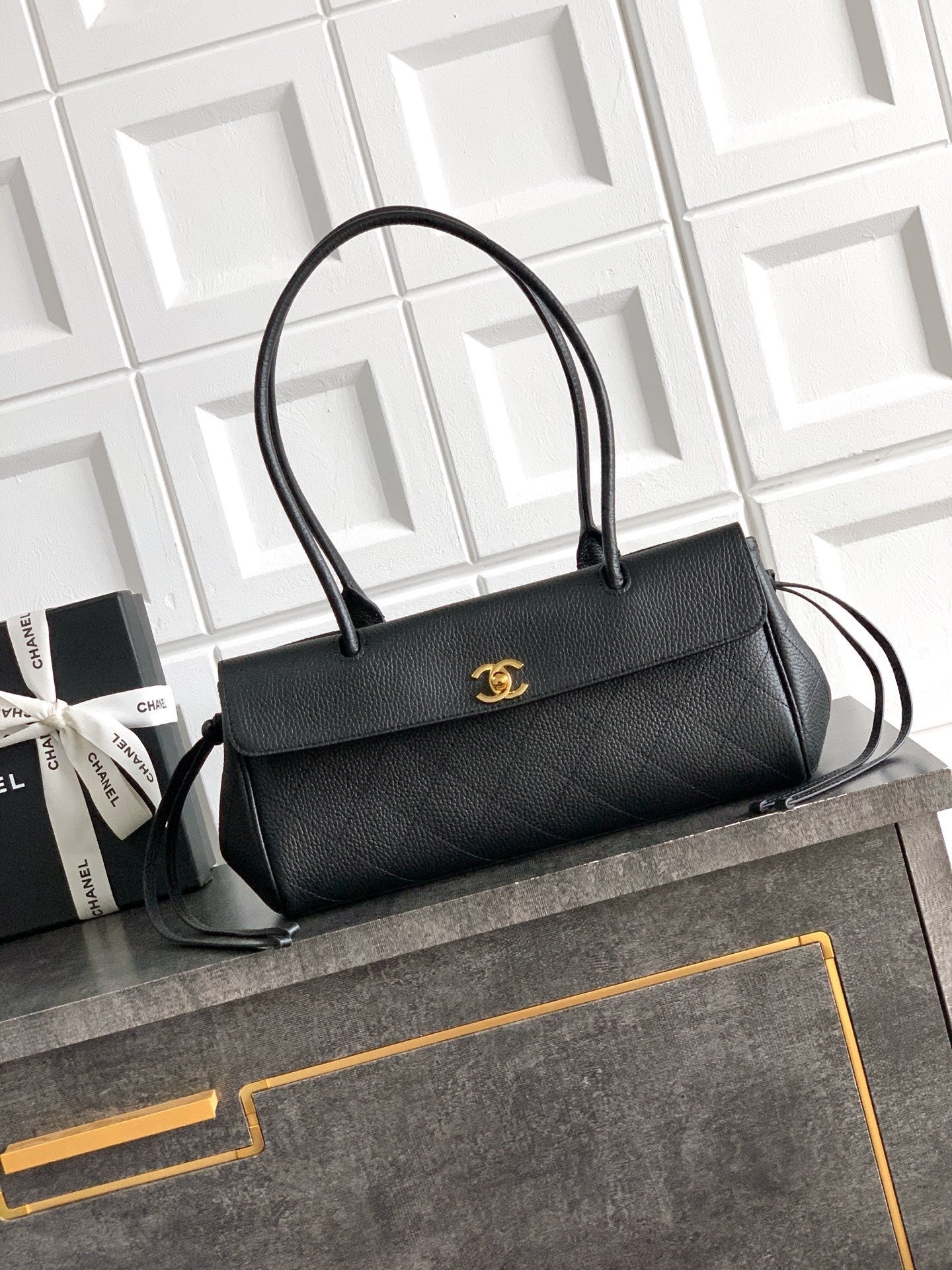 Chanel 26S Baguette Bag Black
