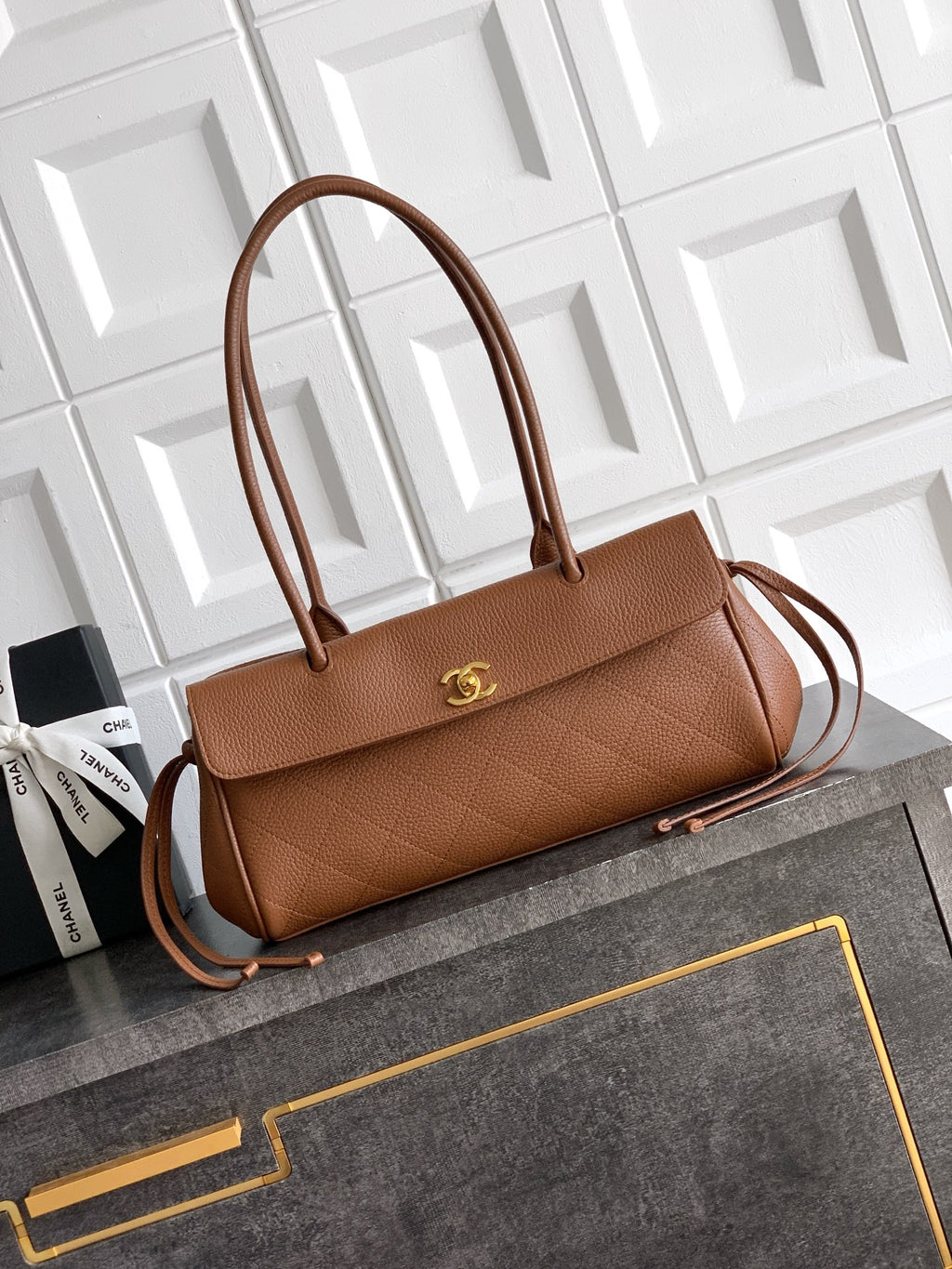Chanel 26S Baguette Bag Caramel