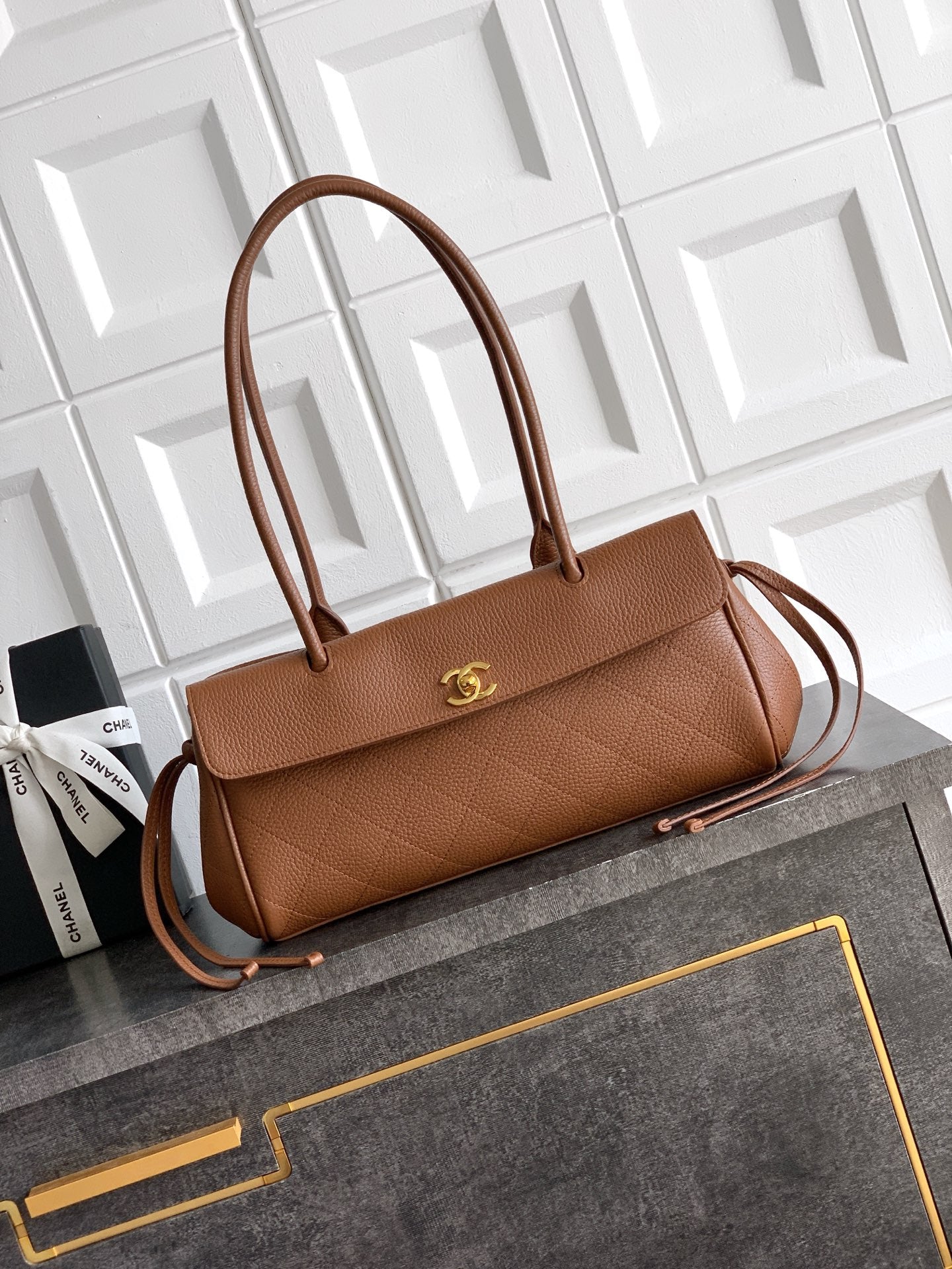 Chanel 26S Baguette Bag Caramel