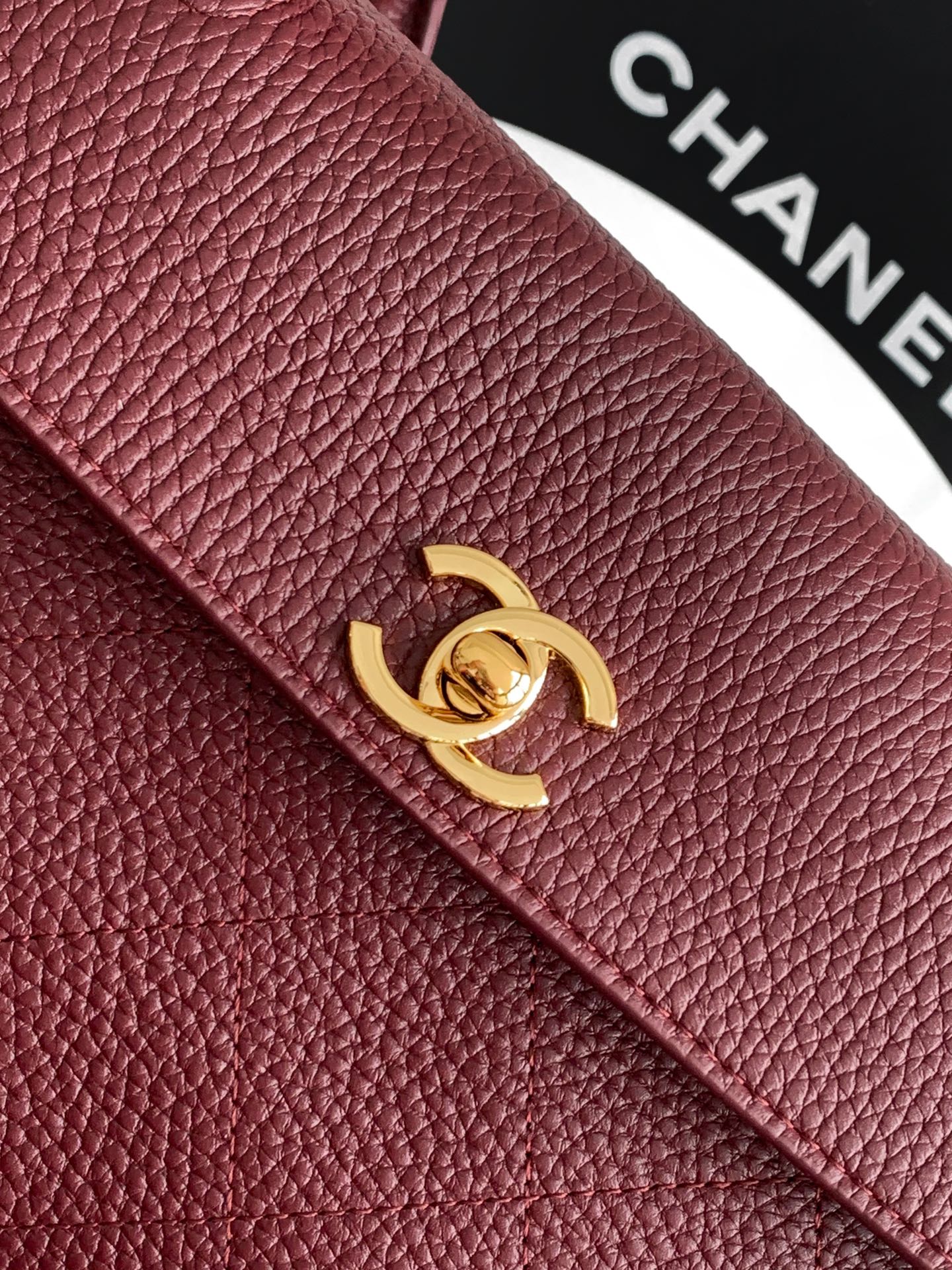 Chanel 26S Baguette Bag Burgundy