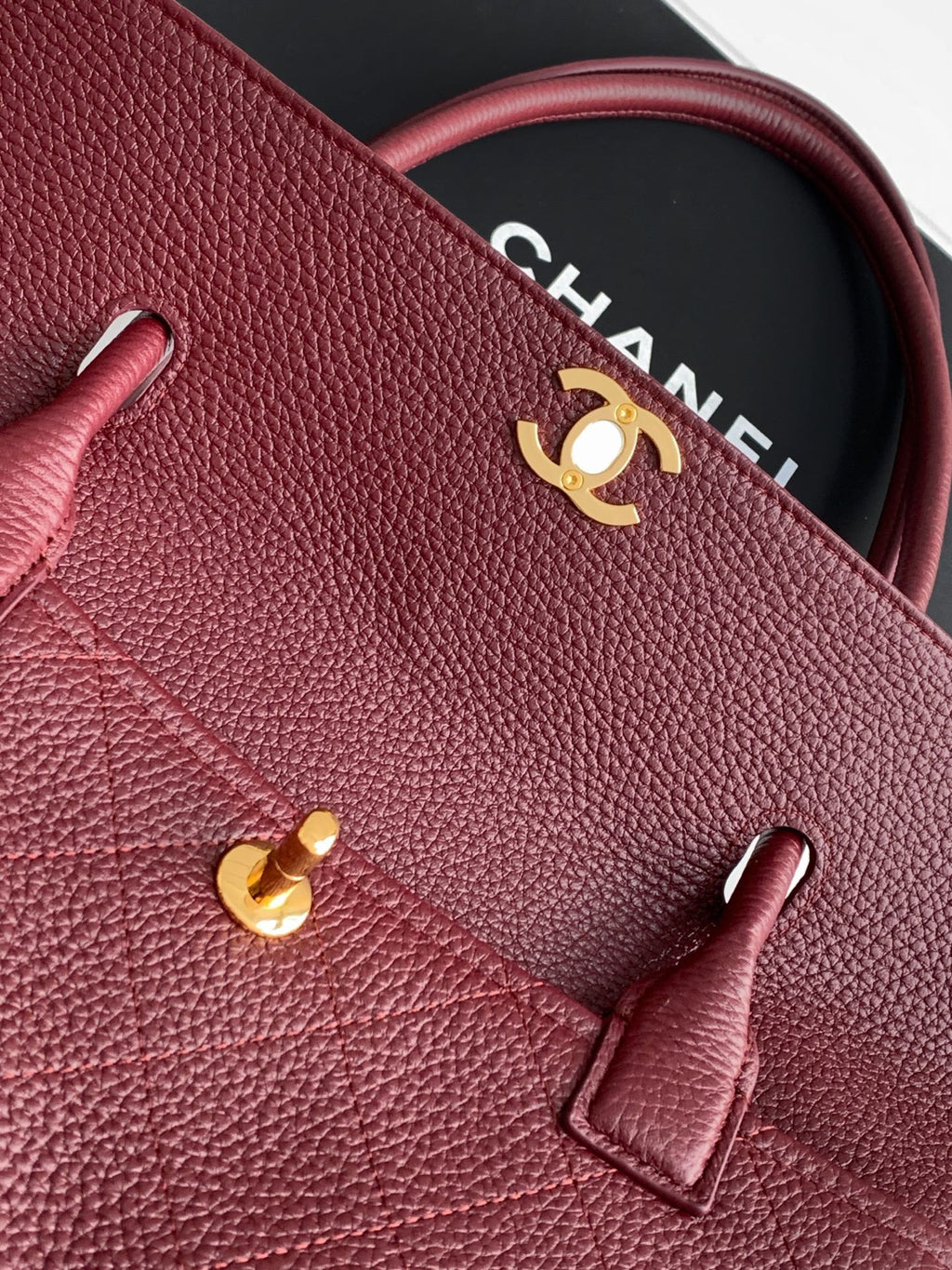 Chanel 26S Baguette Bag Burgundy