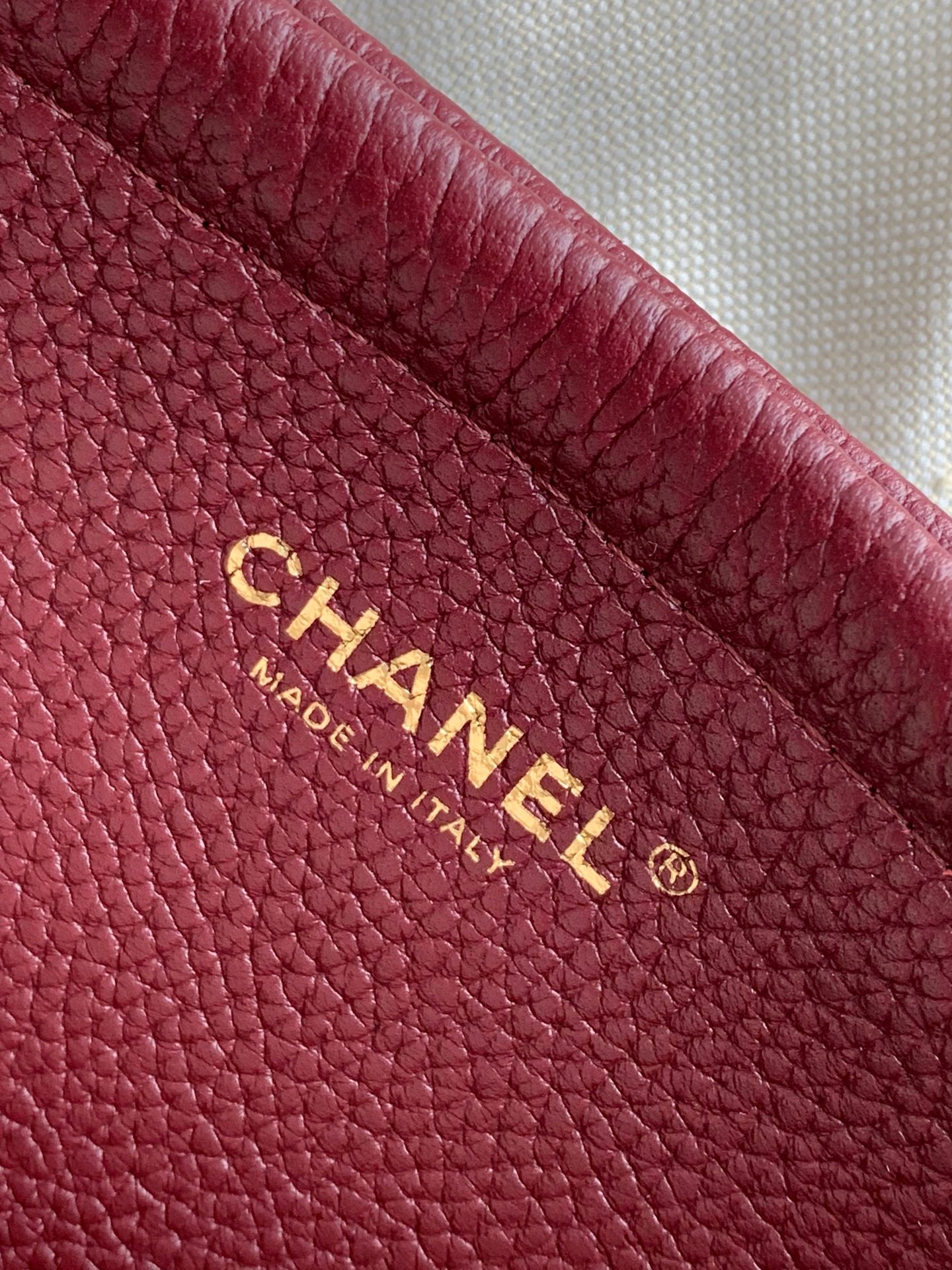 Chanel 26S Baguette Bag Burgundy