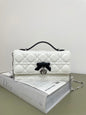 Dior Miss Dior Bow Chain WOC White Black