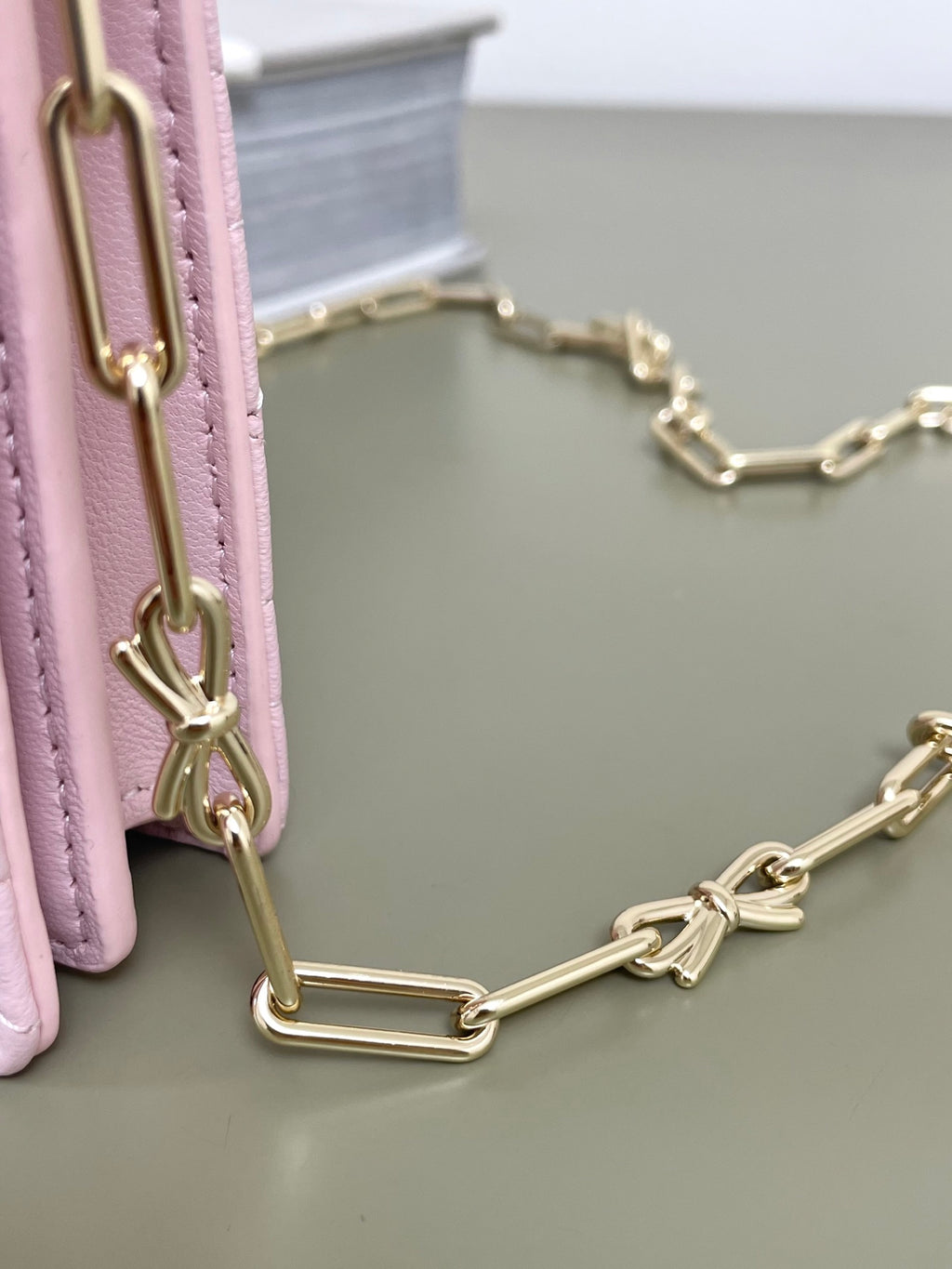 Dior Miss Dior Bow Chain WOC Soft Pink