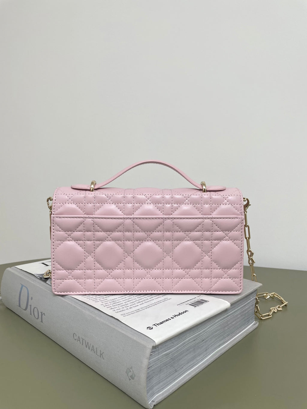 Dior Miss Dior Bow Chain WOC Soft Pink