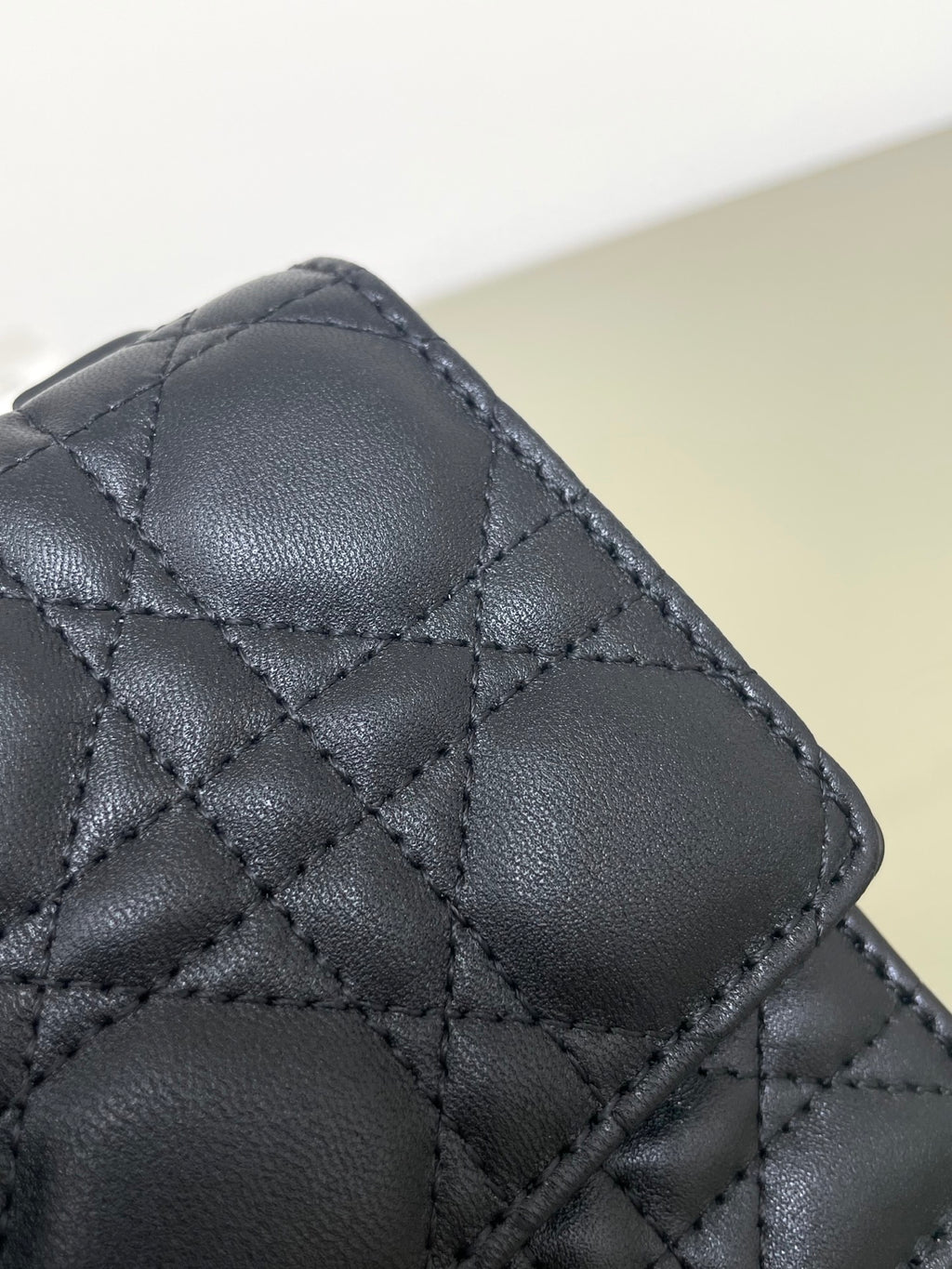 Dior Miss Dior Bow Chain WOC Black