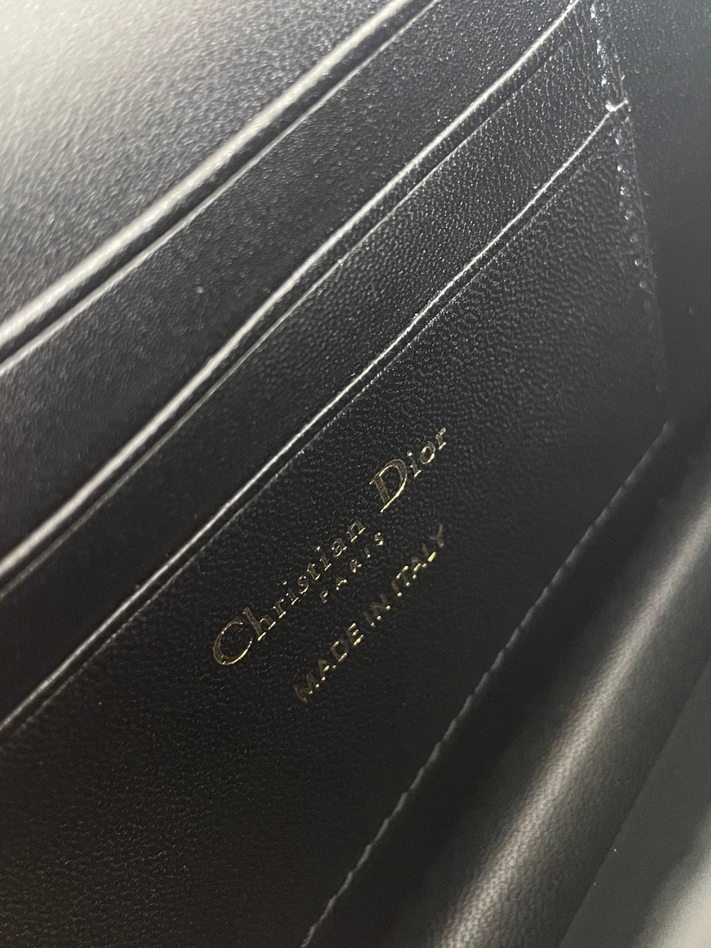 Dior Miss Dior Bow Chain WOC Black