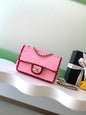 Chanel 26C Classic Flap Tweed Pink Red Mini