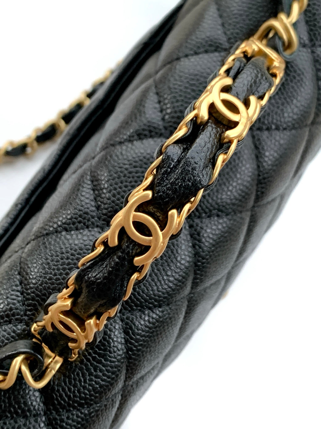 Chanel 25B Classic Flap with Top Handle Black Caviar