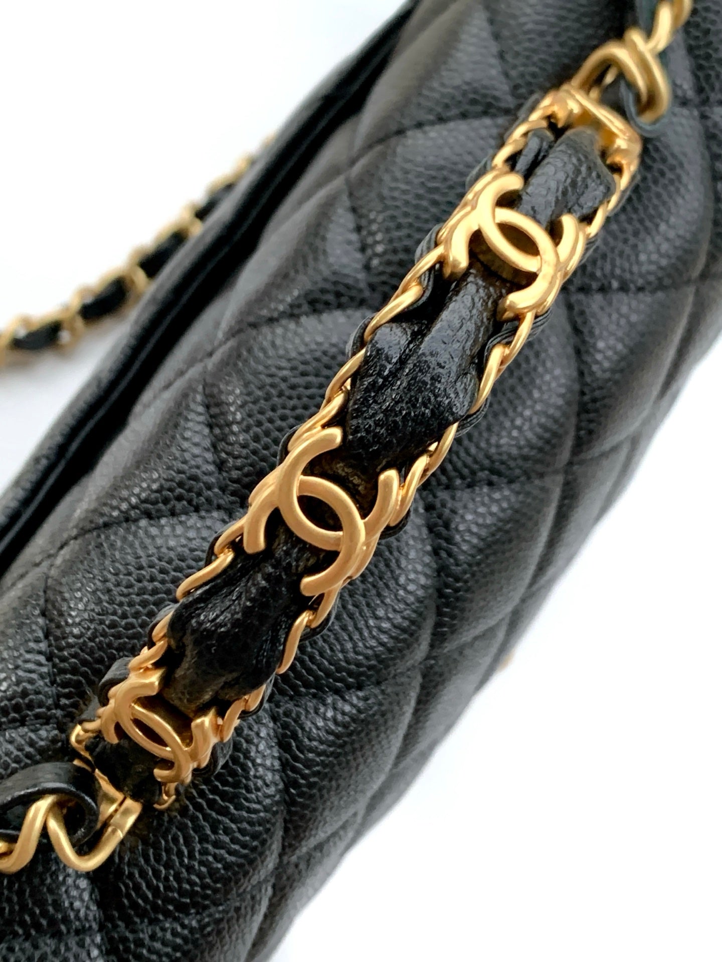 Chanel 25B Classic Flap with Top Handle Black Caviar