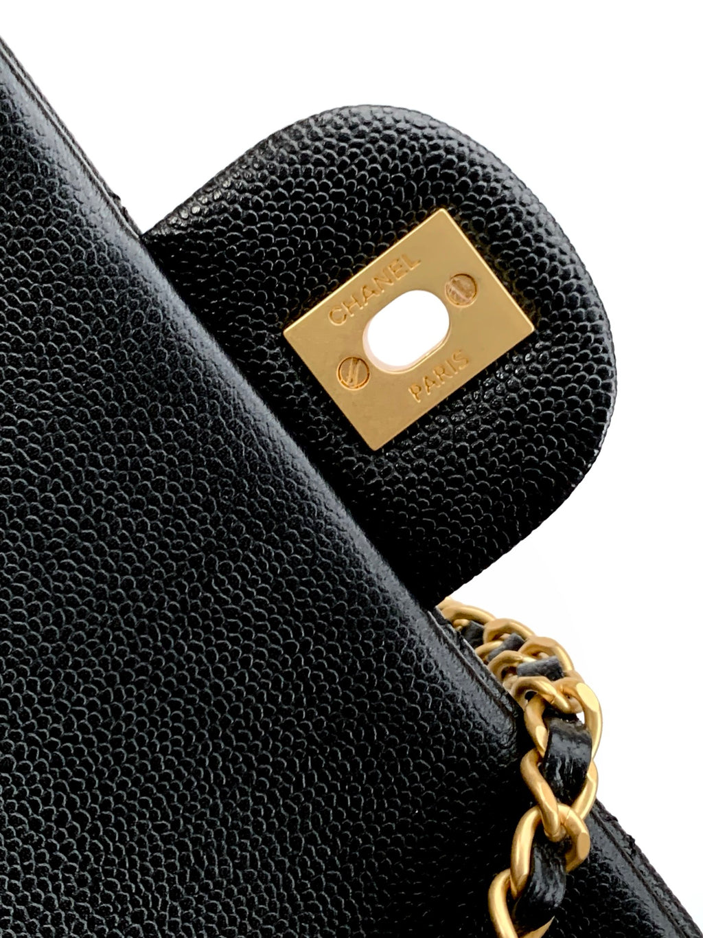 Chanel 25B Classic Flap with Top Handle Black Caviar