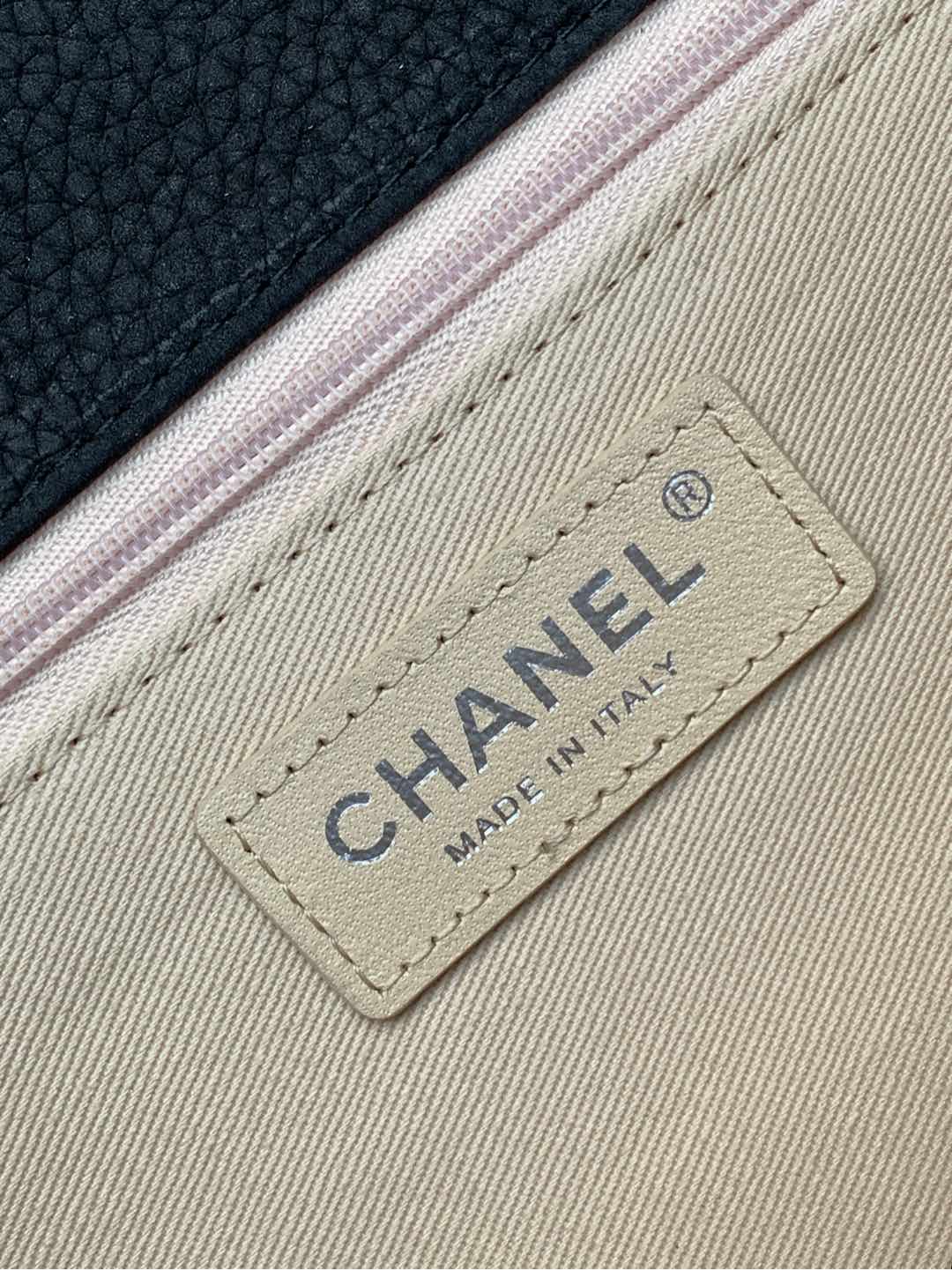 Chanel Vintage Double Pocket Flap Bag Black Silver