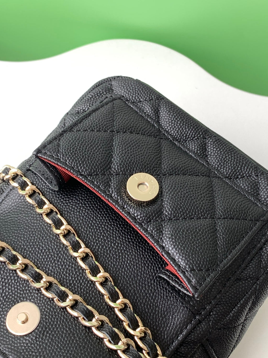 Chanel 24C Mini Backpack Black Caviar
