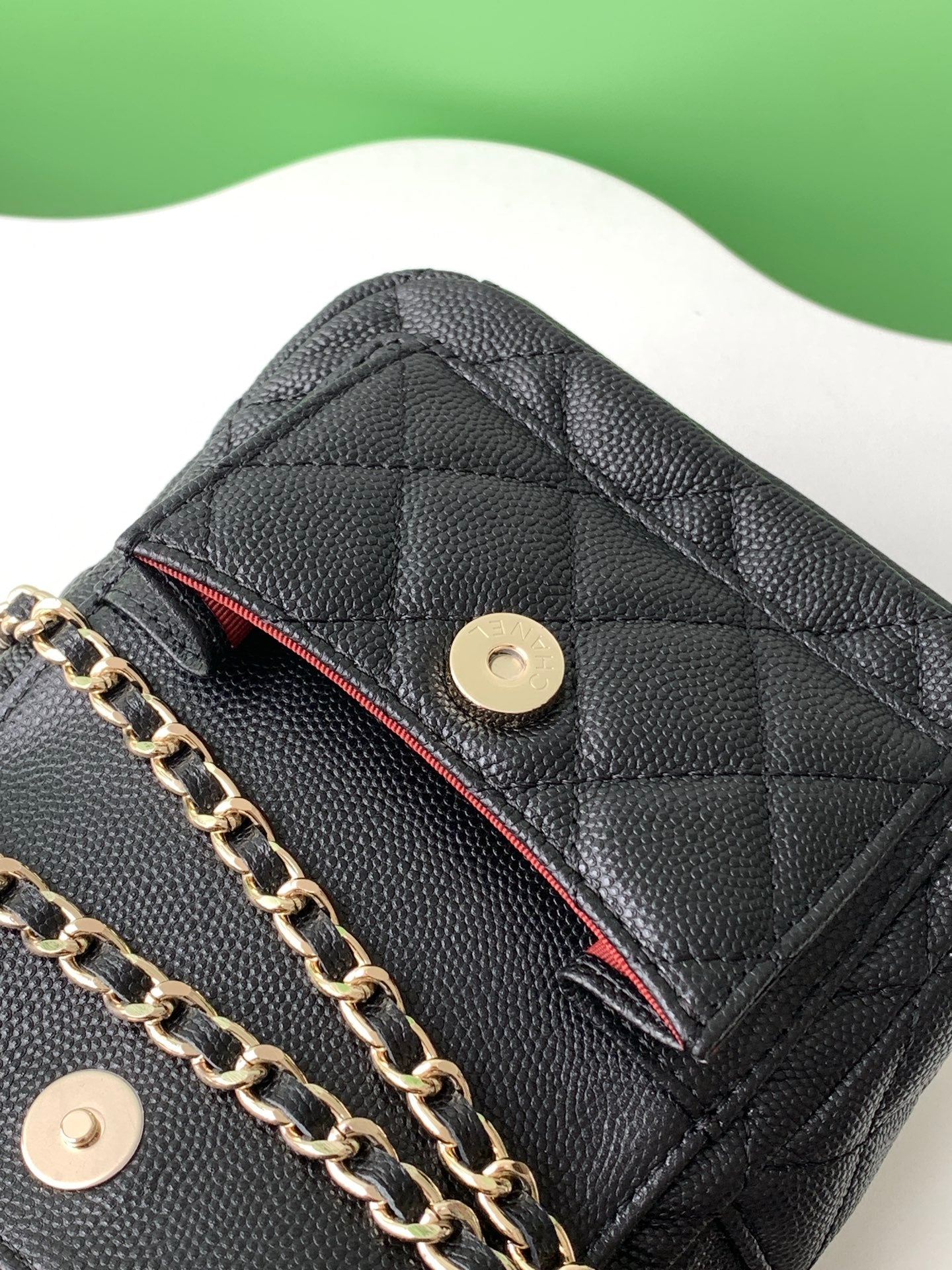Chanel 24C Mini Backpack Black Caviar