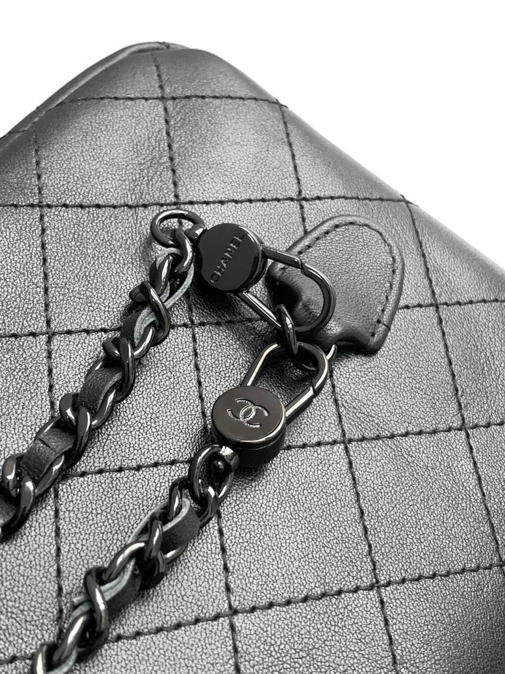 Chanel 25C Mini Backpack Black Calfskin Black Hardware