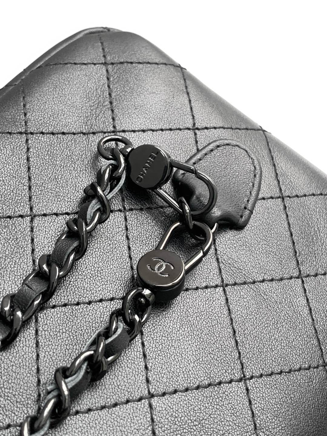 Chanel 25C Mini Backpack Black Calfskin Black Hardware