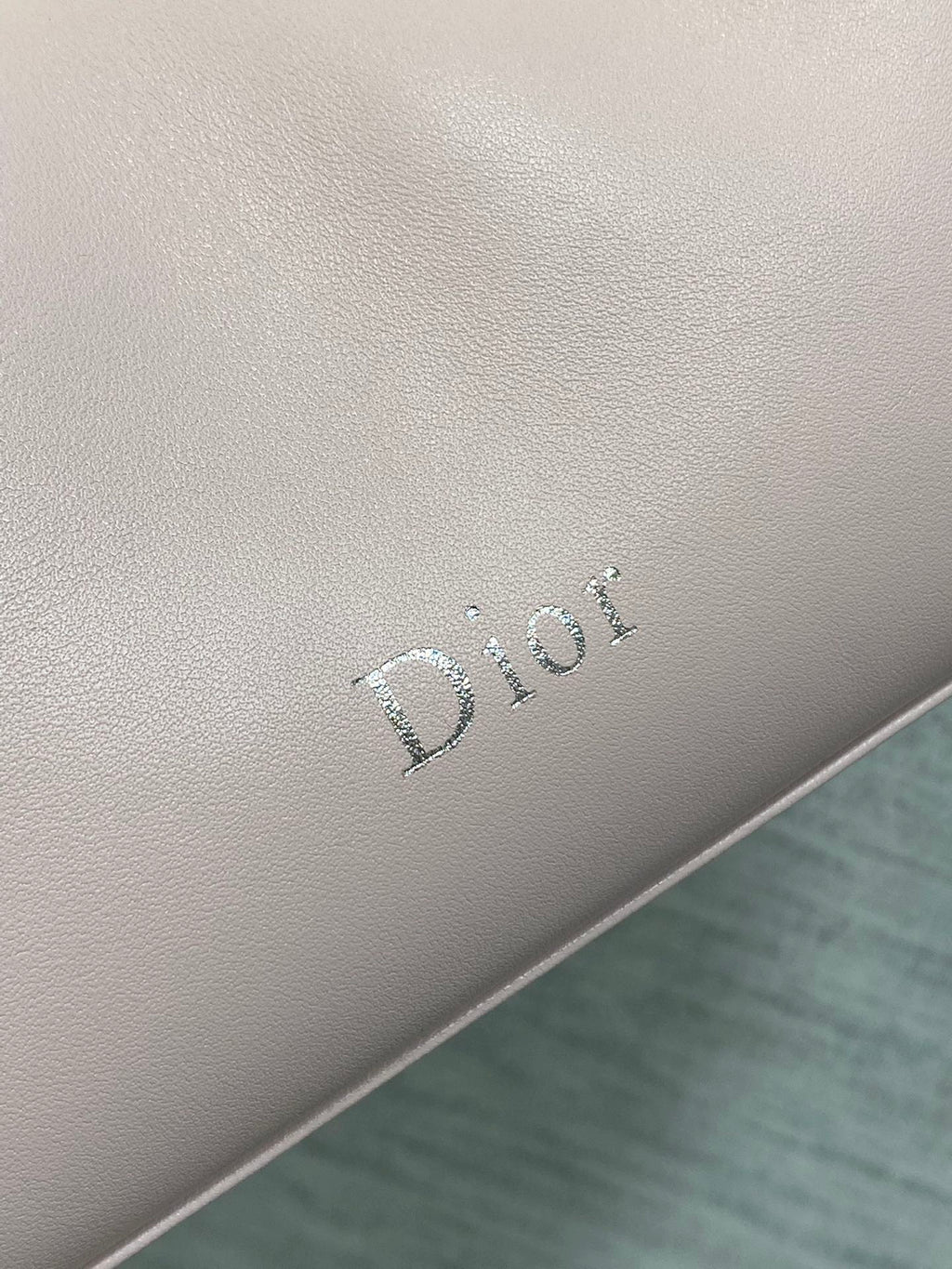Dior Pink Leather Bow Chain Shoulder Bag with Silver Hardware