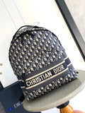 Dior Blue Oblique Technical Jacquard Rider Backpack