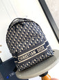 Dior Blue Oblique Technical Jacquard Rider Backpack