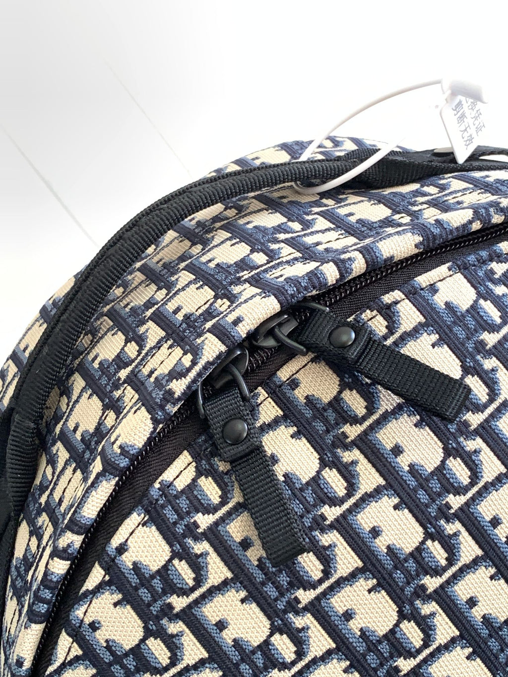 Dior Blue Oblique Technical Jacquard Rider Backpack