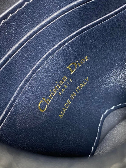 Dior Miss Caro Blue Oblique Jacquard Mini Bucket Bag with Chain