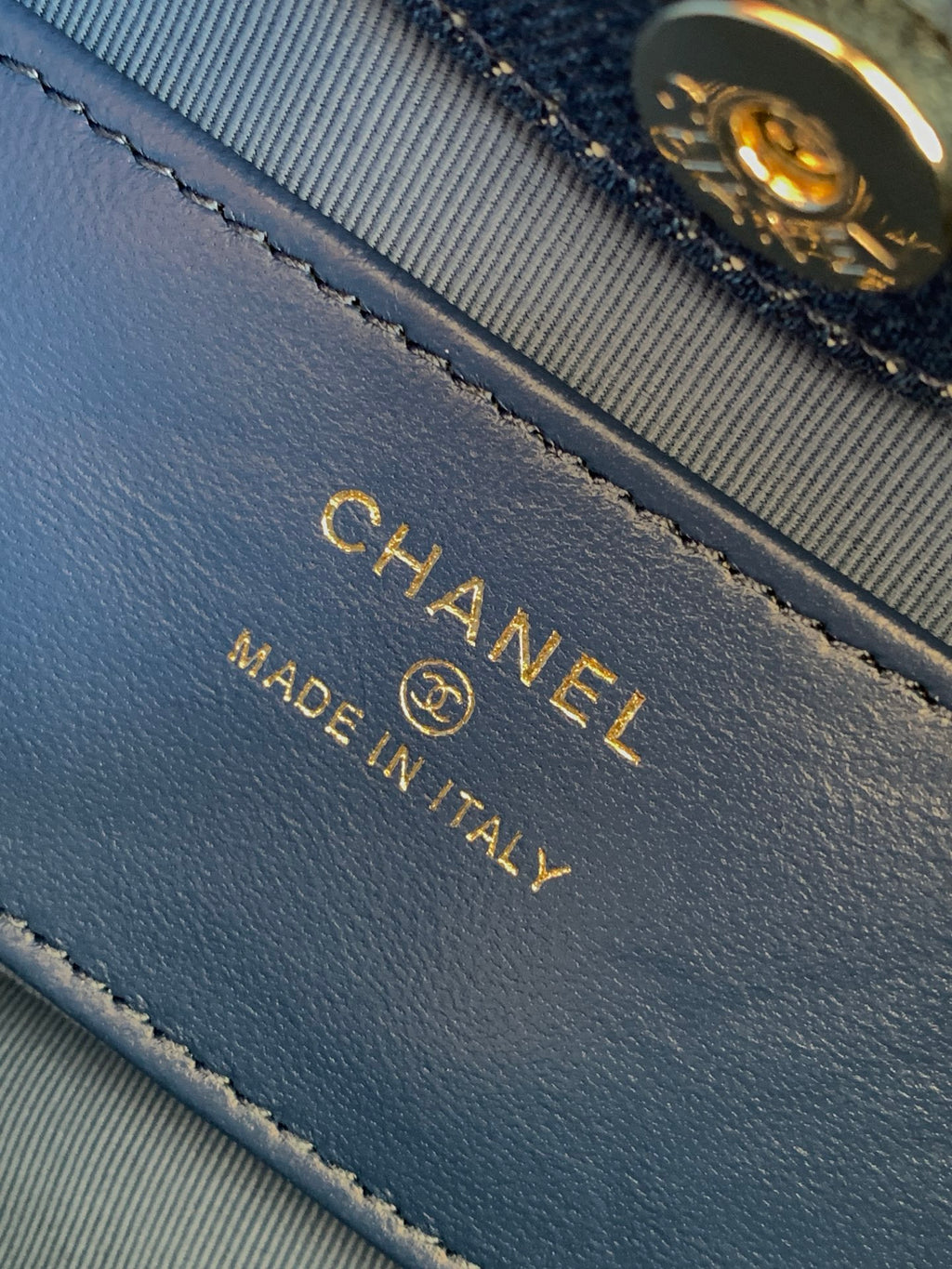 Chanel 26P 31 Bag Nano Denim Blue