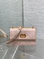 Dior Mini Miss Caro Bag Powder Pink Cannage Calfskin with Gold Hardware