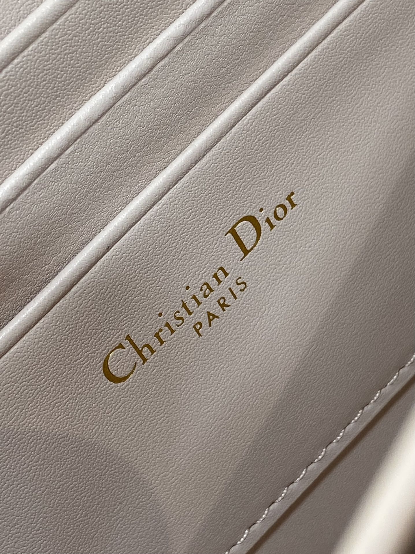 Dior Mini Miss Caro Bag Powder Pink Cannage Calfskin with Gold Hardware