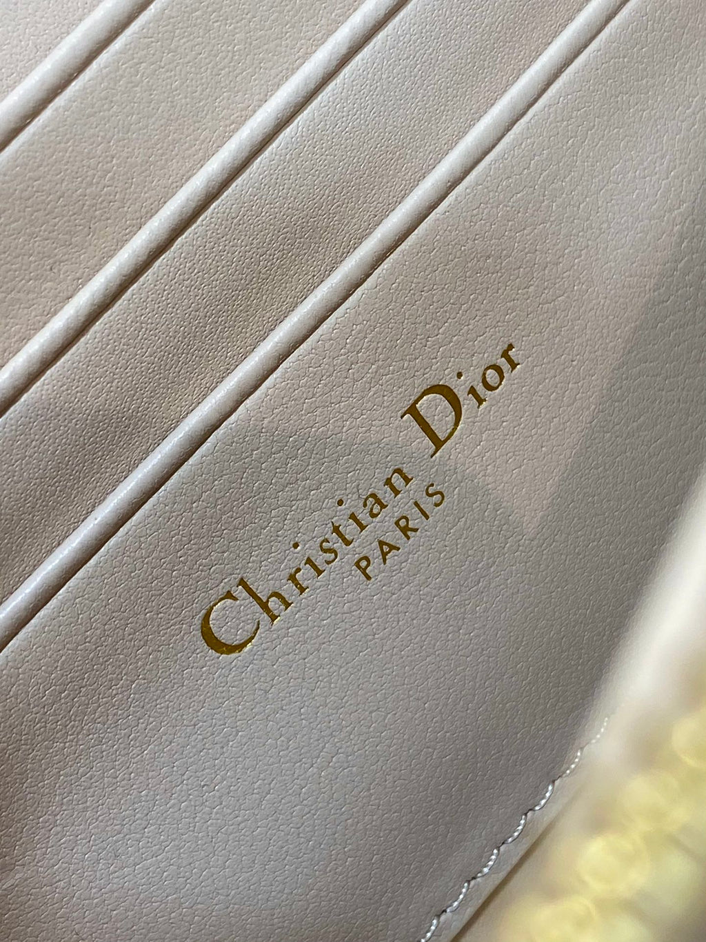 Dior Mini Miss Caro Bag Beige Cannage Calfskin with Gold Hardware