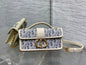 Dior Mini 30 Montaigne Avenue Wallet on Chain with Handle Blue Dior Oblique Jacquard