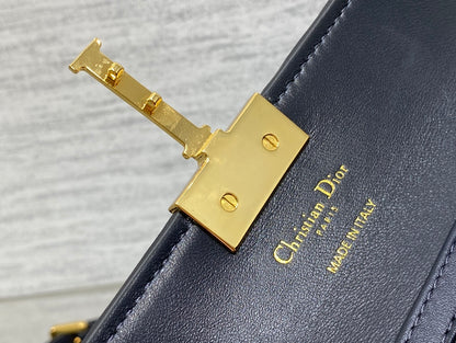 Dior Mini 30 Montaigne Avenue Wallet on Chain with Handle Blue Dior Oblique Jacquard