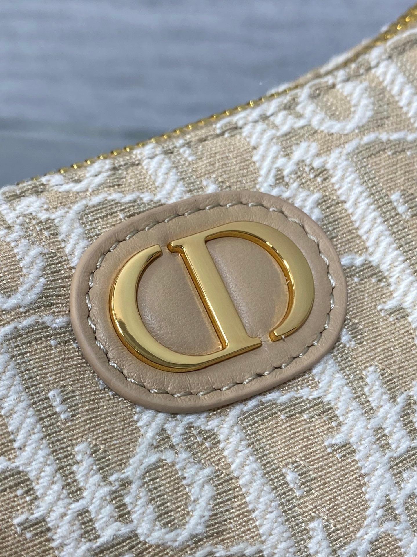 Dior Mini 30 Montaigne Cigale Bag Beige Dior Oblique Raffia-Effect Canvas