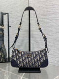 Dior Mini 30 Montaigne Cigale Bag Blue Dior Oblique Jacquard