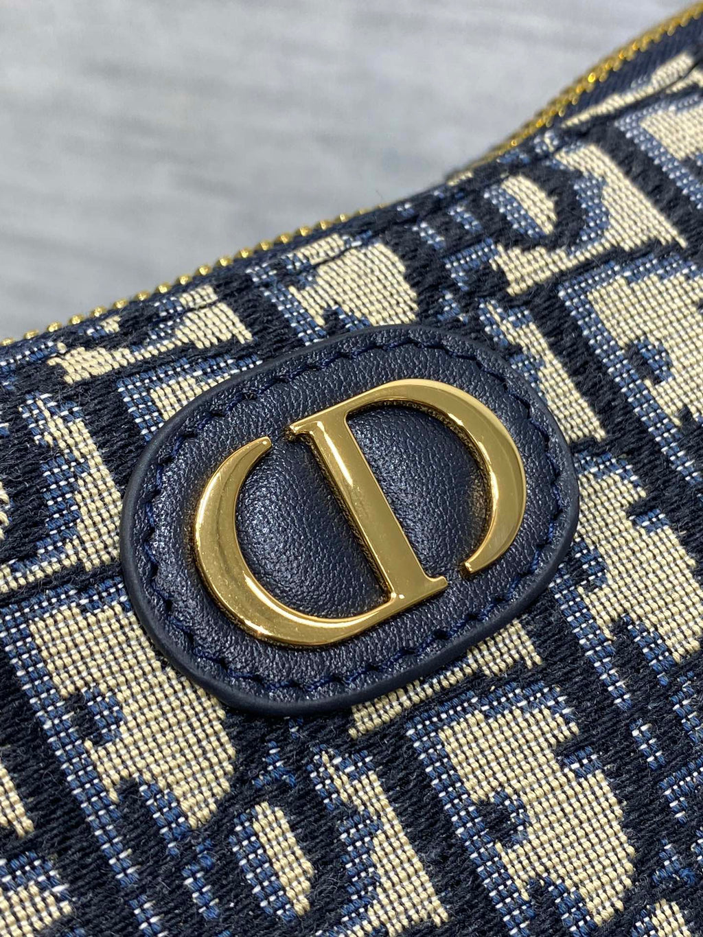 Dior Mini 30 Montaigne Cigale Bag Blue Dior Oblique Jacquard