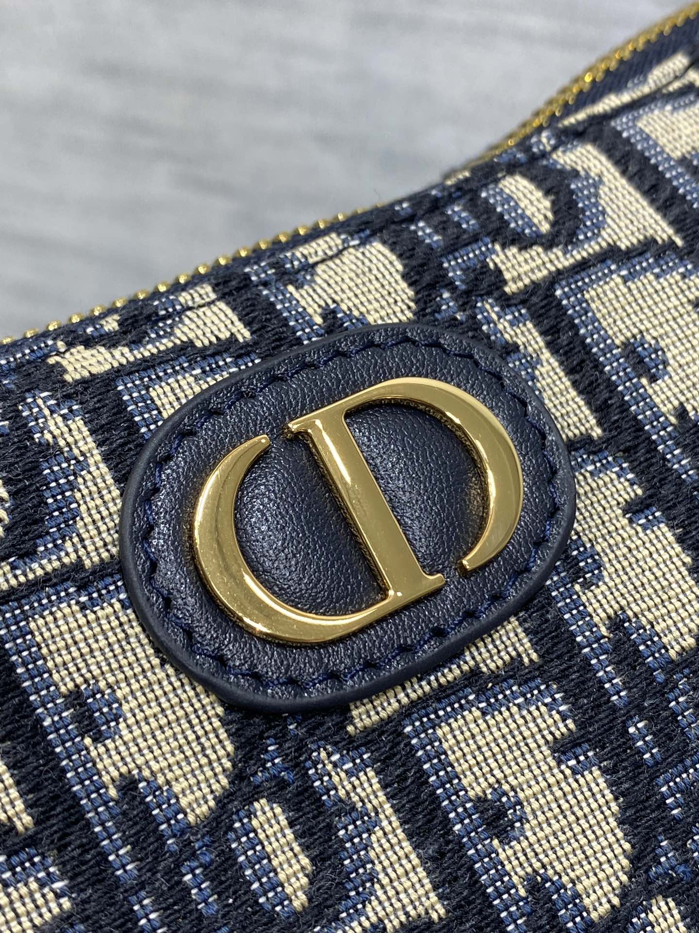 Dior Mini 30 Montaigne Cigale Bag Blue Dior Oblique Jacquard
